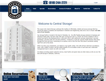 Tablet Screenshot of centralstorage.com
